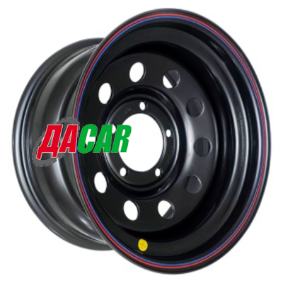 Off-Road Wheels УАЗ с бедлоком (оранжевый) 8x15/5x139,7 ET-24 D110 Черный