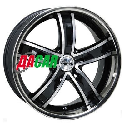 Antera 381 10x22/5x120 ET40 D74,1 Diamant black front and lip polished