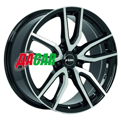 Rial Torino 6,5x16/5x108 ET50 D63,4 Diamant black front polished