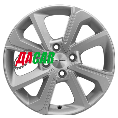 Khomen Wheels KHW1501 (XRay) 6x15/4x100 ET37 D60,1 F-Silver