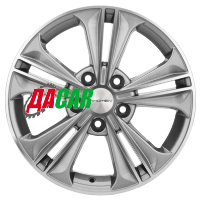 Khomen Wheels KHW1603 (Octavia) 6x16/5x112 ET48 D57,1 G-Silver-FP