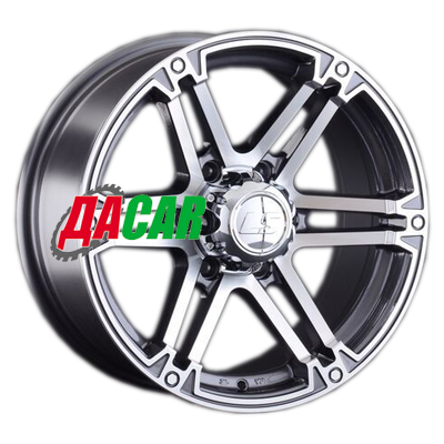 LS 473 8x17/6x139,7 ET25 D106,1 GMF (конус, Колпак+лого)