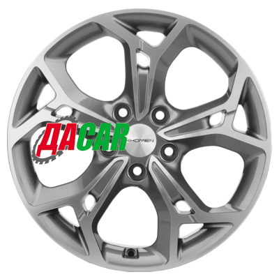 Khomen Wheels KHW1702 (Tiguan) 7x17/5x112 ET40 D57,1 Gray-FP