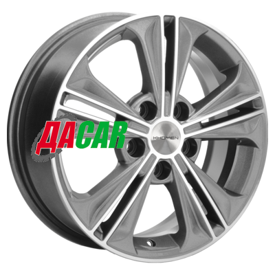 Khomen Wheels KHW1603 (Jetta) 6x16/5x112 ET50 D57,1 Gray-FP