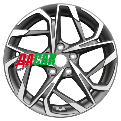 Khomen Wheels KHW1716 (Changan/Geely/Lexus/Toyota) 7x17/5x114,3 ET45 D60,1 Gray-FP