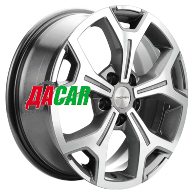 Khomen Wheels KHW1710 (Chery tiggo 7pro) 6,5x17/5x108 ET33 D60,1 Gray-FP