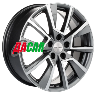 Khomen Wheels KHW1802 (Coolray) 7x18/5x114,3 ET50 D54,1 Gray-FP