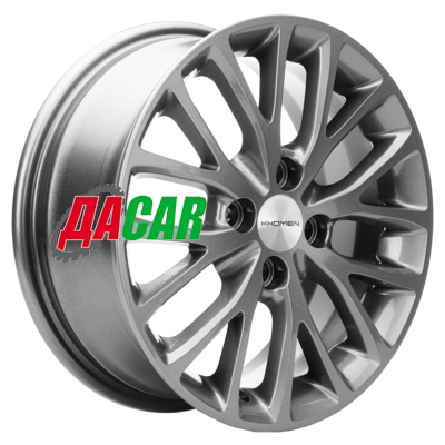 Khomen Wheels KHW1506 (Lada Granta) 6x15/4x98 ET36 D58,6 Gray