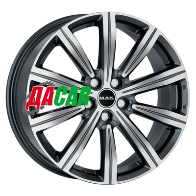 MAK Birmingham 9,5x22/5x120 ET49 D72,6 Gunmetal Mirror Face