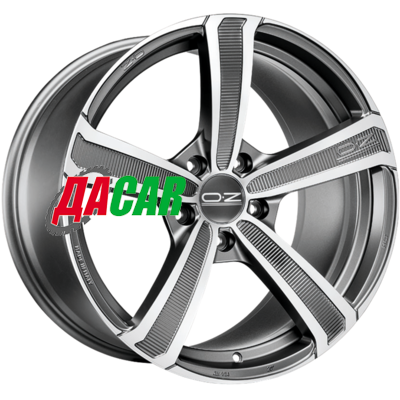 OZ Montecarlo HLT 8,5x20/5x114,3 ET40 D79 Matt Dark Graphite Diamond Cut