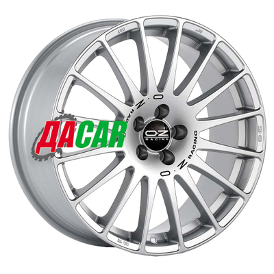 OZ Superturismo Dakar 10x20/5x120 ET19 D79 Matt Race Silver + Black Lettering
