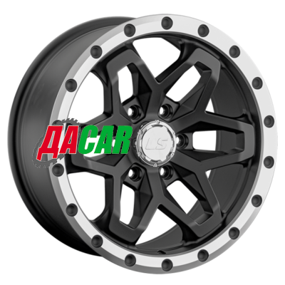 LS 1350 9x18/6x139,7 ET15 D106,1 MBL (конус, Колпак+лого)