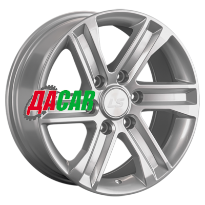 LS 1359 8x17/6x139,7 ET36 D100,1 Sil (конус, Колпак+лого)