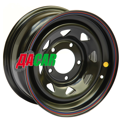 Off-Road Wheels Jeep 8x17/5x127 ET0 D75 черный (треугольник мелкий)