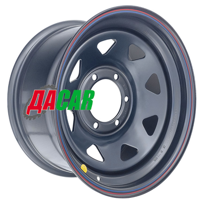 Off-Road Wheels Toyota Hilux 2.5D, 3.0D 8x16/6x139,7 ET10 D110 черный (треуг. мелкий, с увелич.полкой под суппорт),