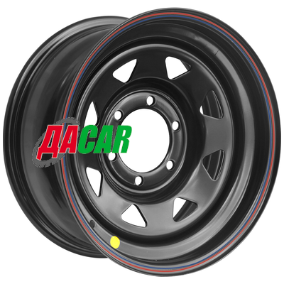 Off-Road Wheels Тойота Ниссан 8x15/6x139,7 ET-25 D110 черный (треуг. мелкий)