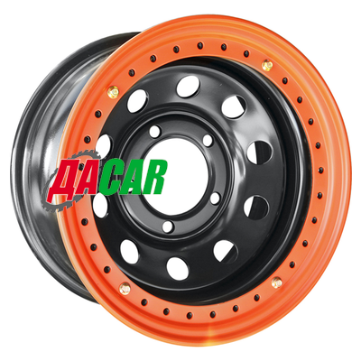Off-Road Wheels Тойота Ленд Крузер 100 8x16/5x150 ET-3 D113 черный с бедлоком (оранжевый)