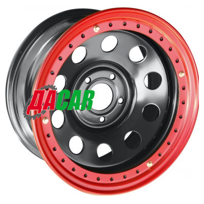 Off-Road Wheels Тойота Ленд Крузер 100 8x16/5x150 ET-14 D113 черный с бедлоком (красный)