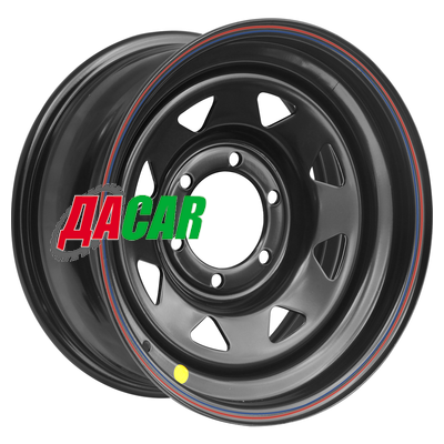 Off-Road Wheels Тойота Ниссан 8x16/6x139,7 ET-19 D110 черный (треуг. мелкий)